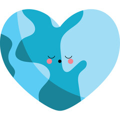 Heart Shaped Earth for Earth Day