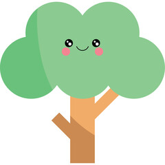 Tree Illustration for Earth Day Concept