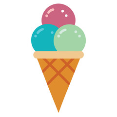 Ice cream cone vector
