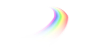 Abstract curved rainbow illustration on black background for artistic and creative designs