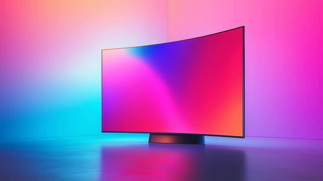 曲面ディスプレイの未来美