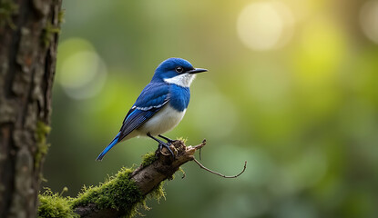 blue tit on a branch