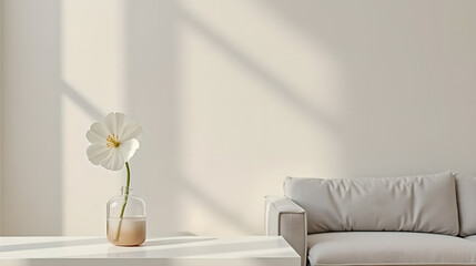 Morning glory petals beside tea and desk setup
