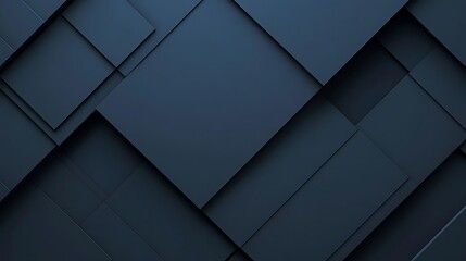 Dark Blue Geometric Squares Background.