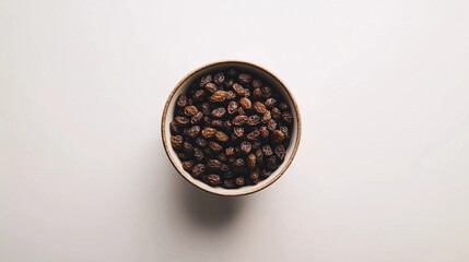 Blackberries in bowl on white background 