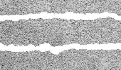 Torn of Rough Concrete Texture Pieces with Jagged Edges - Ideal for Use as a Background Frame, or Ripped Surface Effect in Urban and Industrial Design Themes. Ideal for Creative Layout Use.