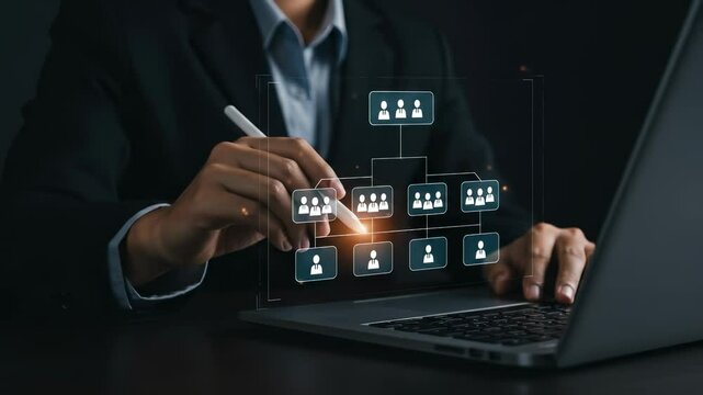 Organizational Chart Design: Business Management, Hierarchy, and Digital Transformation