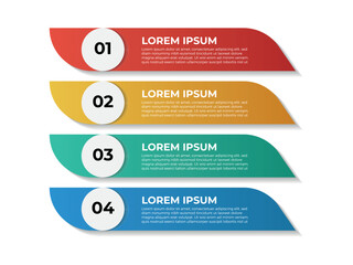 Charity and Donation Infographic Template. Line Icons Design with Numbers 4 Options or Steps. Infographic Design for Workflow Layout, Diagram, Annual Report, Web Design etc.