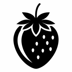 Black and white strawberry