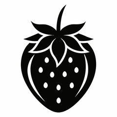 Black and white strawberry