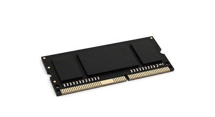 Computer Ram Module Isolated on White Background