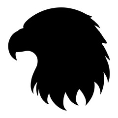 Majestic Eagle Head Silhouette A Powerful Vector Illustration for Design Projects