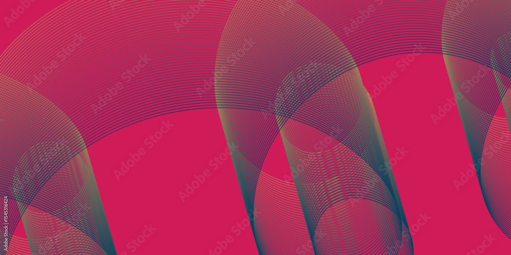Poster abstract color background with modern futuristic seamless lines art design with wavy geometrical sha
