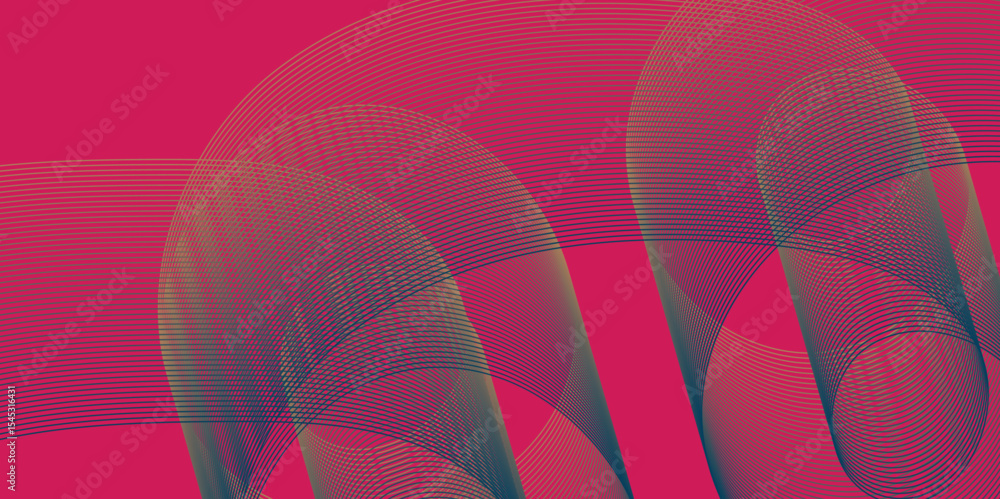 Poster abstract color background with modern futuristic seamless lines art design with wavy geometrical sha