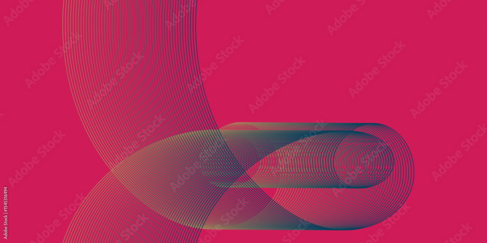 Poster abstract color background with modern futuristic seamless lines art design with wavy geometrical sha