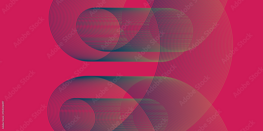 Poster abstract color background with modern futuristic seamless lines art design with wavy geometrical sha