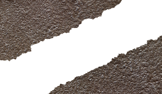 Rough Concrete Border Texture with Torn of Natural Imperfections and Grunge Surface Details. Perfect for Architectural Backgrounds, Construction Themes, or Grungy Industrial Design Projects.