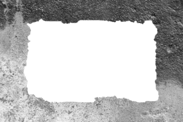 Rough Concrete Border Texture with Torn of Natural Imperfections and Grunge Surface Details. Perfect for Architectural Backgrounds, Construction Themes, or Grungy Industrial Design Projects.