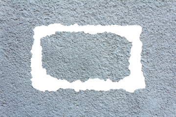 Rough Concrete Border Texture with Torn of Natural Imperfections and Grunge Surface Details. Perfect for Architectural Backgrounds, Construction Themes, or Grungy Industrial Design Projects.