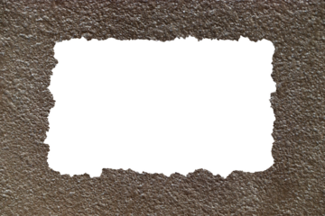 Rough Concrete Border Texture with Torn of Natural Imperfections and Grunge Surface Details. Perfect for Architectural Backgrounds, Construction Themes, or Grungy Industrial Design Projects.