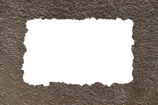 Rough Concrete Border Texture with Torn of Natural Imperfections and Grunge Surface Details. Perfect for Architectural Backgrounds, Construction Themes, or Grungy Industrial Design Projects.