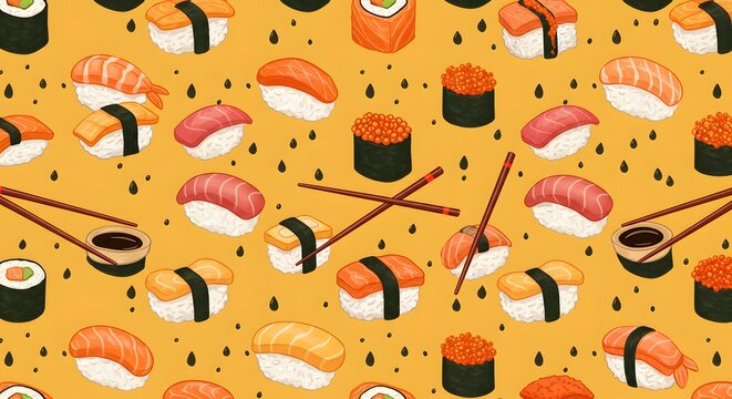 seamless pattern with red peppers