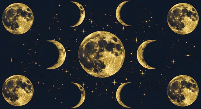moon and stars