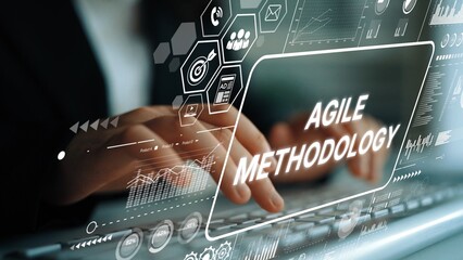 Dynamic Focus on Agile Methodology with Modern Digital Graphics and Keyboard Interaction in a Professional Setting. Asymptotic smart data analytic.