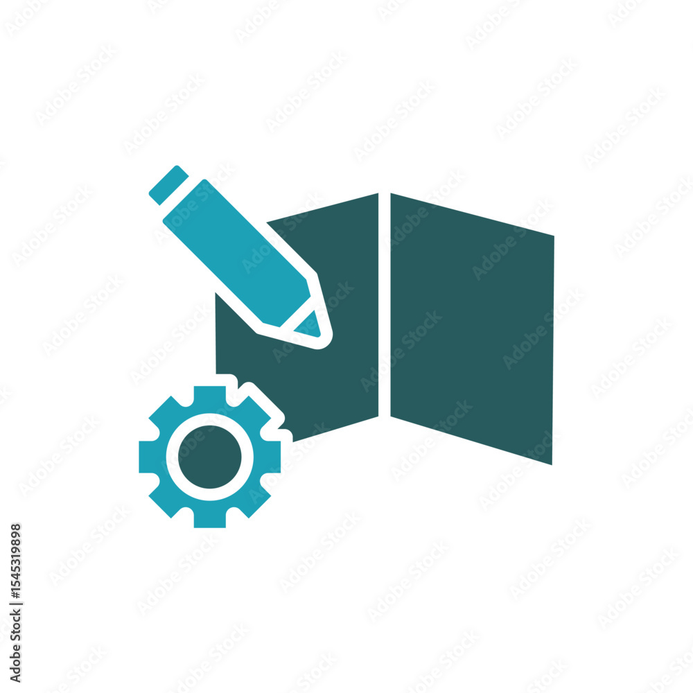 Poster customize icon. vector.editable stroke.linear style sign for use web design,logo.symbol illustration