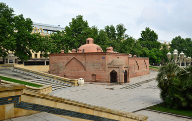 A view from the Historical Chokak Bath in Ganja, Azerbaijan
