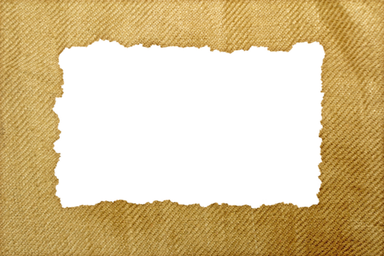 Torn Brown Linen Fabric Textures with Rough Edges. Perfect for collage designs, digital scrapbooking, paper craft mockups, and rustic-themed visual compositions.