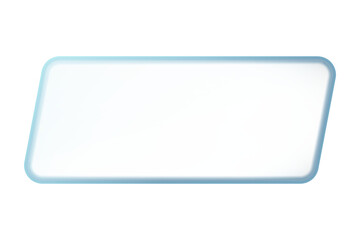 Abstract modern blue rounded rectangle shape isolated on black background design element