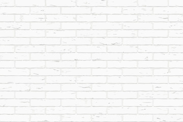 Texture of a white brick wall vector illustration