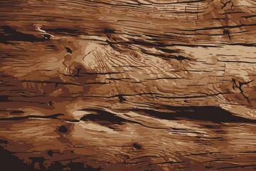 Wooden texture or background vector illustration.	