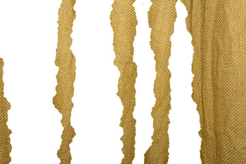 Torn Brown Linen Fabric Textures with Rough Edges. Perfect for collage designs, digital scrapbooking, paper craft mockups, and rustic-themed visual compositions.