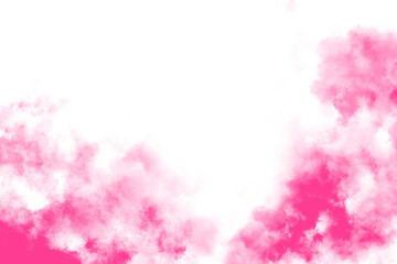 Abstract pink cloud formation against a black background for creative visual applications