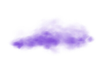 Abstract purple cloud shape on black background artistic textured graphic element design