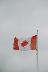 Canada flag in the wind