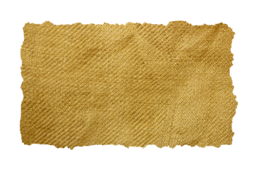 Torn Brown Linen Fabric Texture Pieces with Rough Edges. Perfect for collage designs, digital scrapbooking, paper craft mockups, and rustic-themed visual compositions.