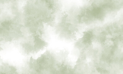 Blurry green paint background. Abstract light green watercolor background. Brush stroked painting. Watercolor paper texture backdrop with splashes.	