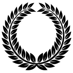 Obraz premium Laurel wreath vector graphic isolated on white background