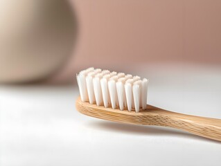 Close-up of Modern Toothbrush on Table