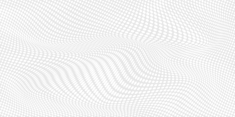 Dot white gray wave light technology texture background. Abstract big data digital concept.