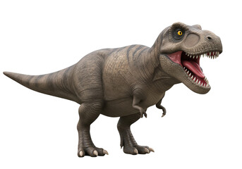 Fototapeta premium A 3d rendering of a tyrannosaurus rex dinosaur isolated on transparent background
