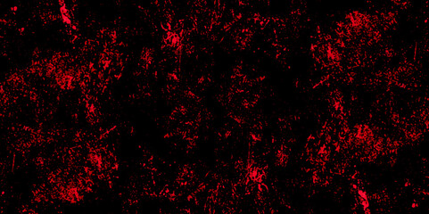 Trendy living red color texture of a concrete wall with cracks and scratches. limestone textured background. Decorative red panoramic background texture. Vintage texture of plaster or grungy marble.