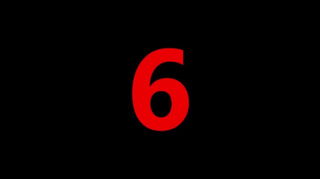Glitch interference countdown digital numbers from 10 to 1 new dynamic holiday retro joyful colorful vintage video