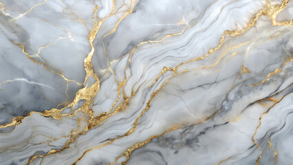 Abstract gray and gold marble texture background, luxurious elegant design, swirling pattern, high-resolution image, perfect for print or web.