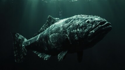 Obraz premium Large fish underwater scene