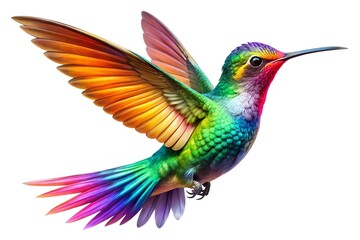 Obraz premium Striking Vibrant Hummingbird Illustration