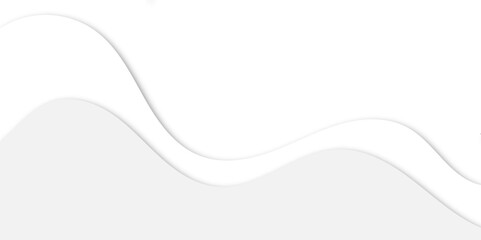 Abstract 3D paper cut wave design in grayscale tones, layered curves creating depth and shadow. Elegant, minimal, flowing shapes ideal for modern backgrounds, banners, or presentation headers.